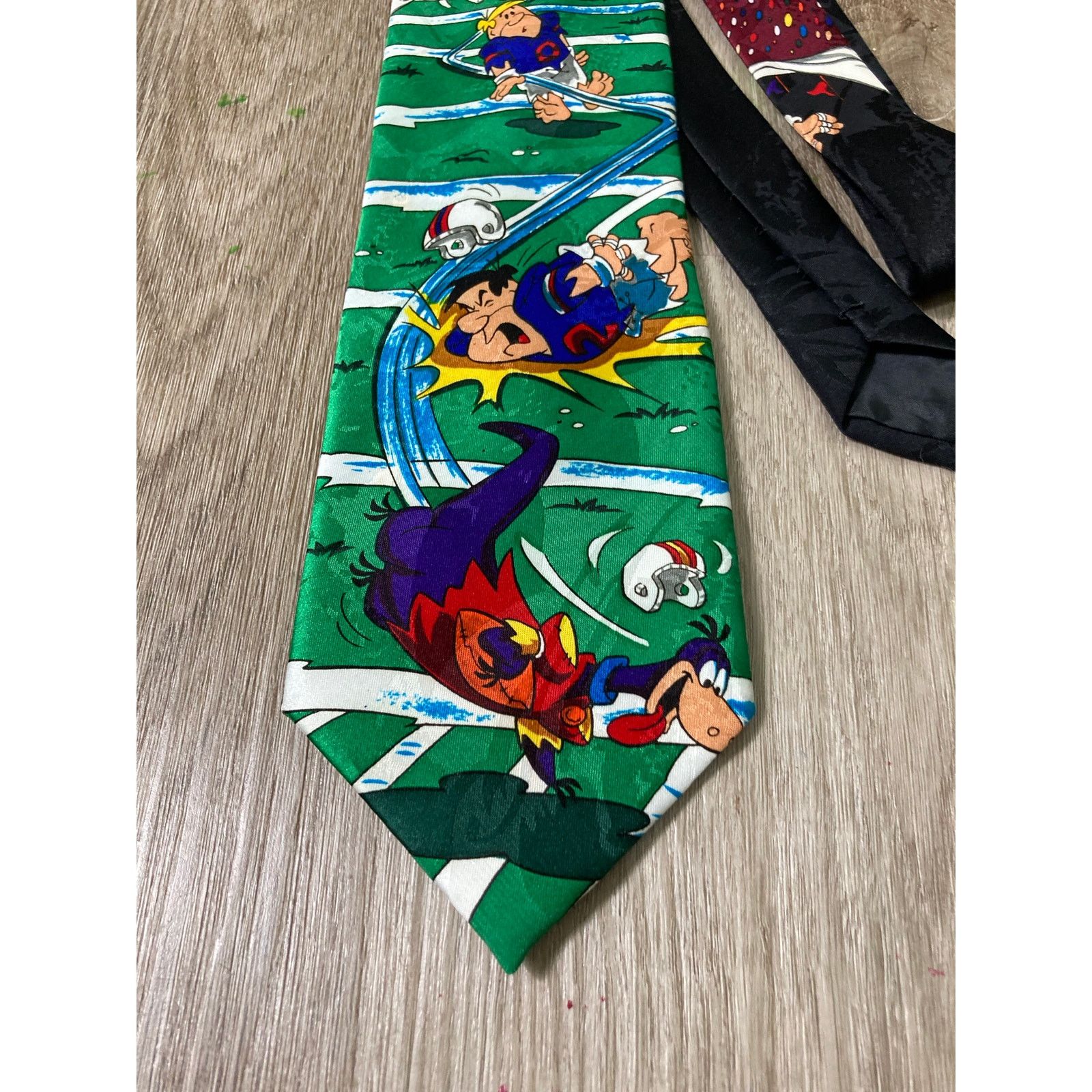 Vintage Vintage Hanna Barbera Fred Flintstone Sports Men's Tie Size ONE SIZE - 3 Thumbnail
