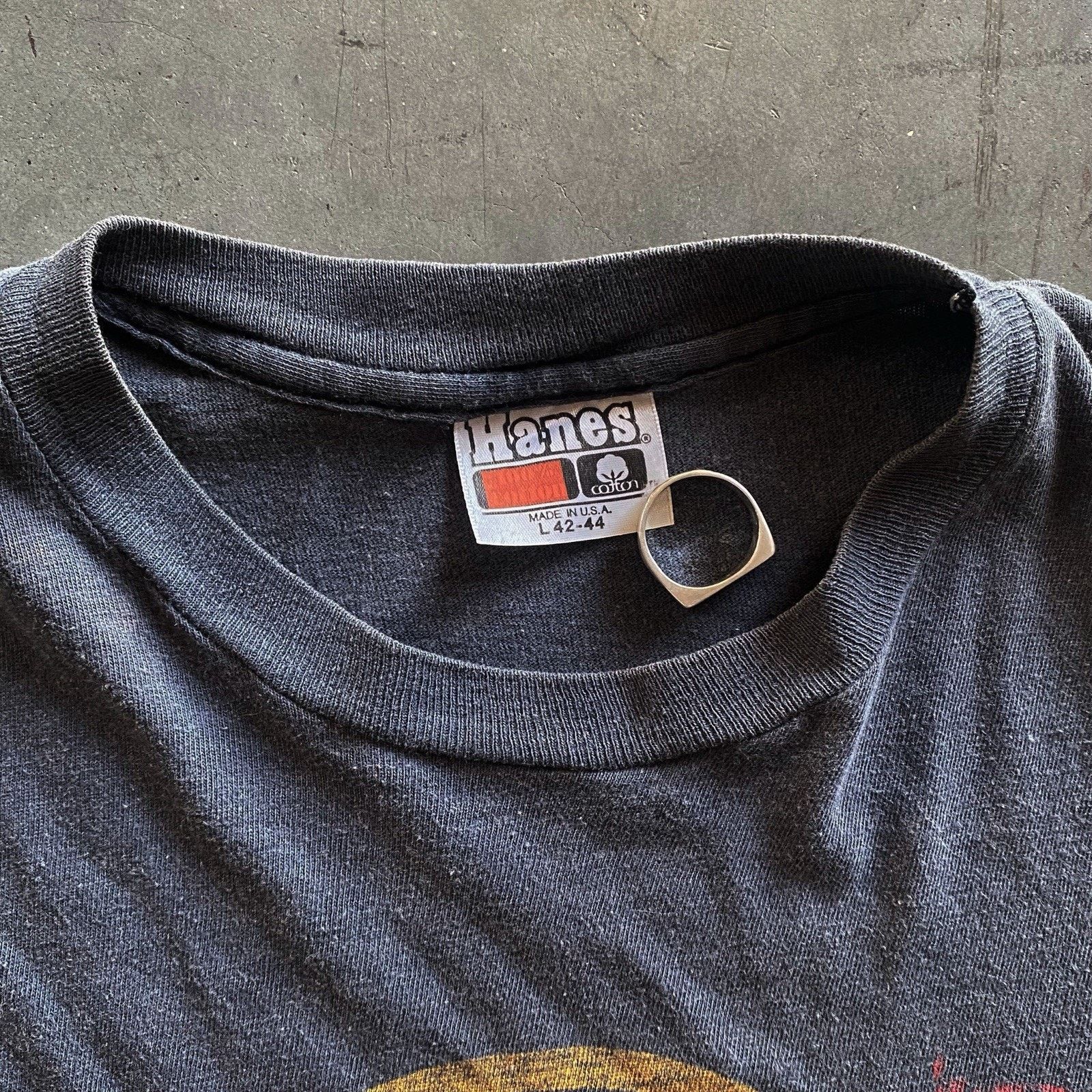 Band Tees × Hanes Vintage 80s Black Sabbath Mob Rules Tour Ozzy Osbourne Shirt Size US L / EU 52-54 / 3 - 3 Thumbnail