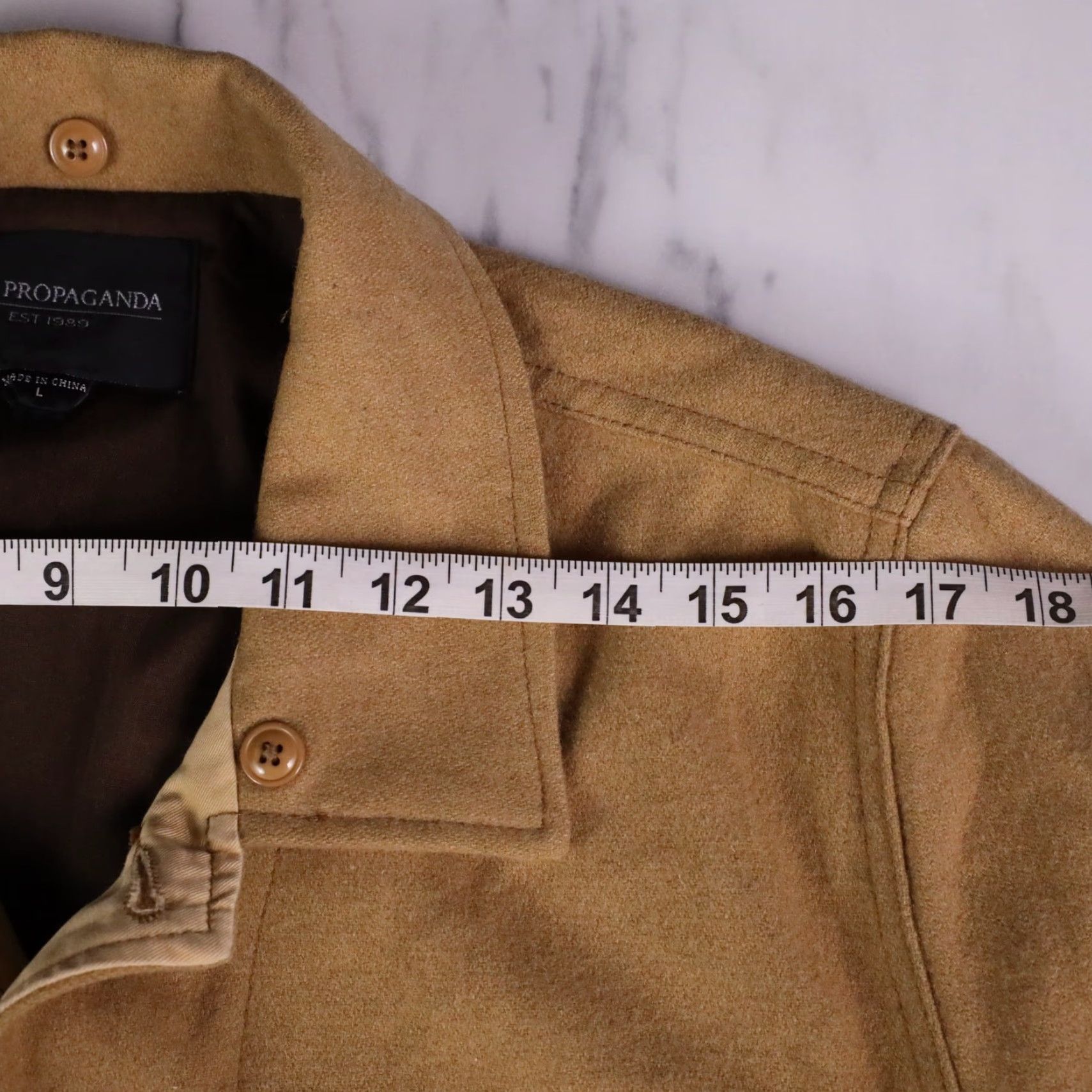 Obey Obey Propaganda Field Coat Men L Brown Wool Blend Pockets Button Short 50% Wool 50% Polyester Fall Winter Spring Casual Workwear Travel Size US L / EU 52-54 / 3 - 6 Thumbnail