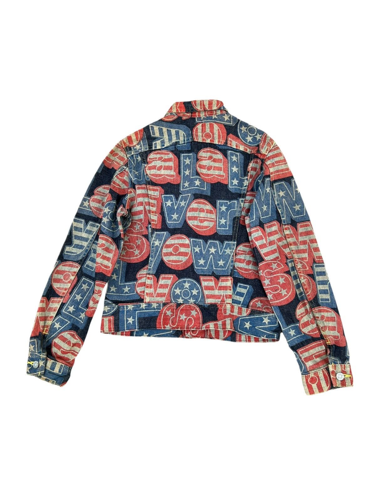 Hysteric Glamour Vintage Hysteric Glamour Full Print Rare Jacket Denim Jeans Size US S / EU 44-46 / 1 - 2 Thumbnail