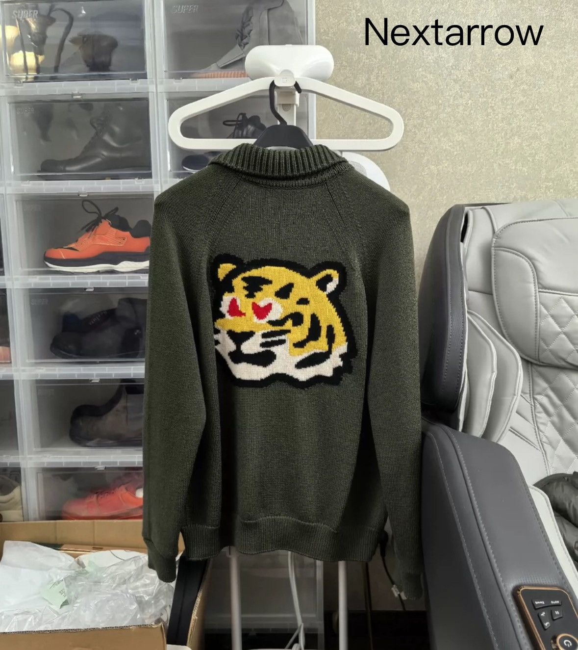 Louis Vuitton Louis Vuitton Nigo2 Co branded Tiger Head Cardigan Sweater Size US L / EU 52-54 / 3 - 2 Thumbnail