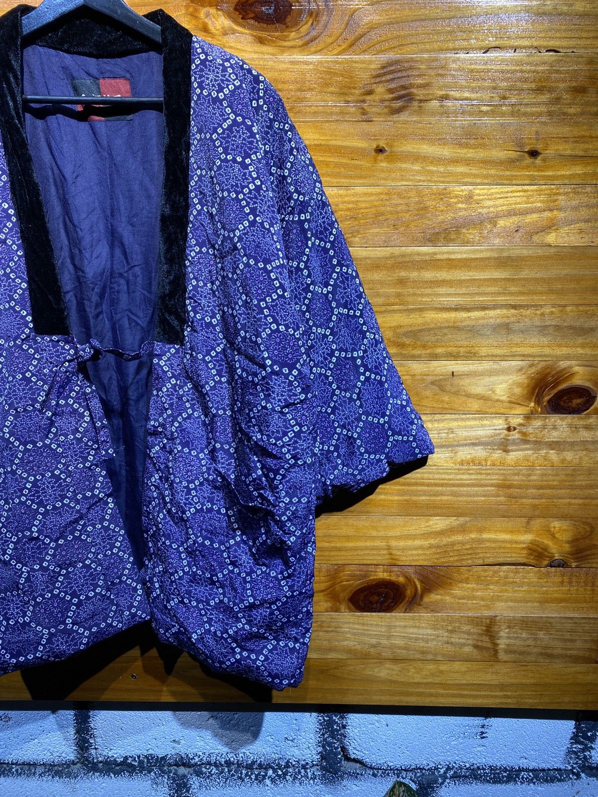 Japanese Brand Vintage Japanese Hanten Jacket – Purple Geometric Pattern Size US M / EU 48-50 / 2 - 6 Thumbnail