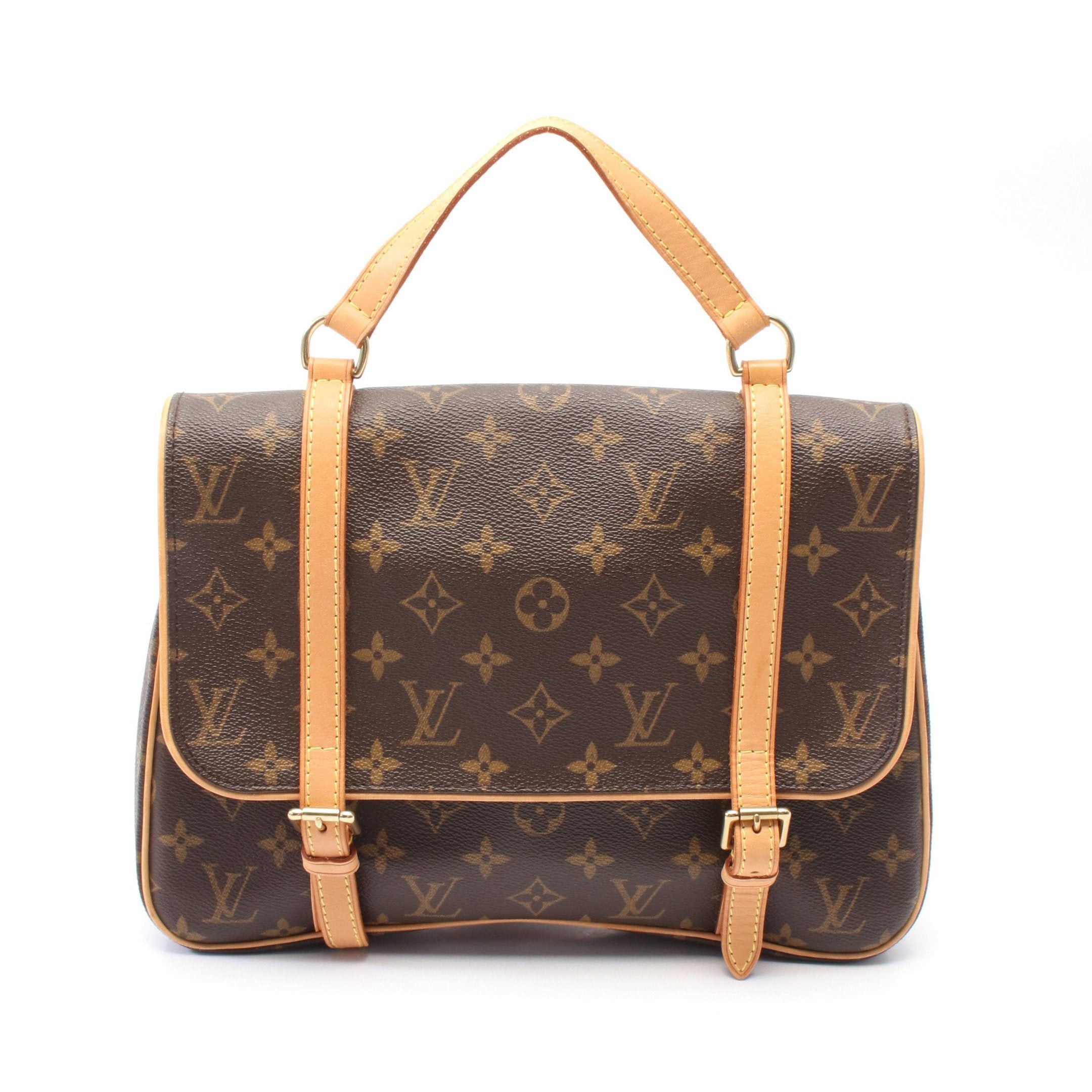 Louis Vuitton Murrell Suck Add Monogram Backpack Rucksack Leather Brown