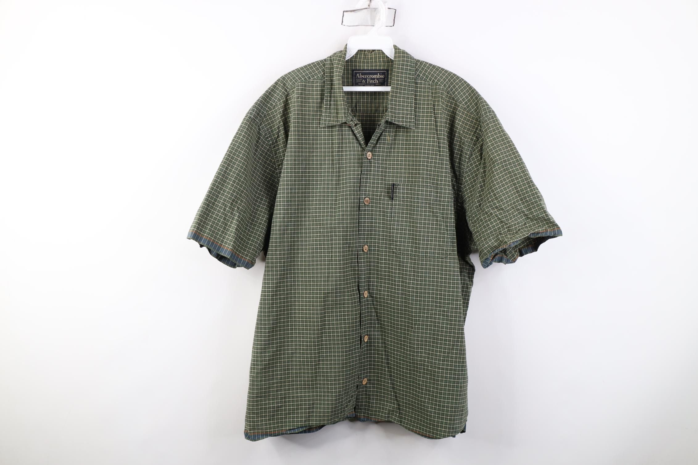 Abercrombie & Fitch Vintage 90s Abercrombie & Fitch Short Sleeve Collared Shirt Size US XL / EU 56 / 4 - 1 Thumbnail