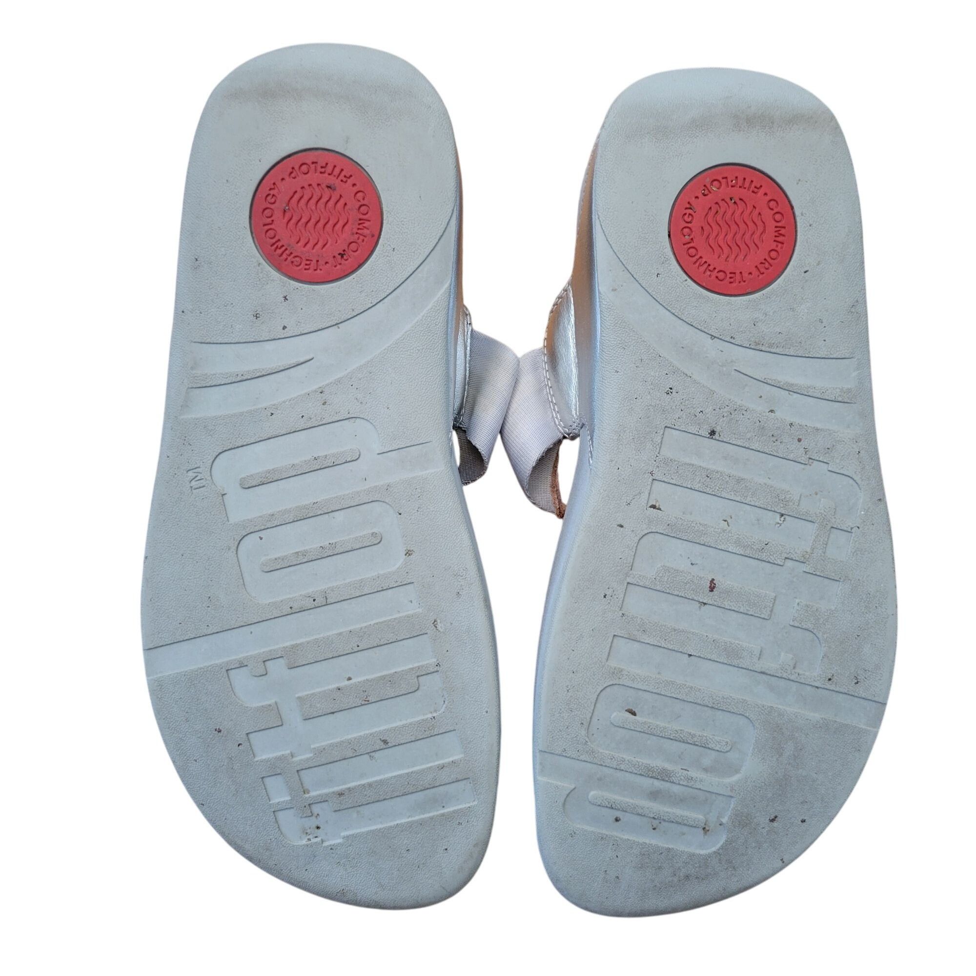 Other FitFlop Sandals 9 Silver Gray Comfort WALKSTAR Toe Post Size US 9 / IT 39 - 8 Thumbnail