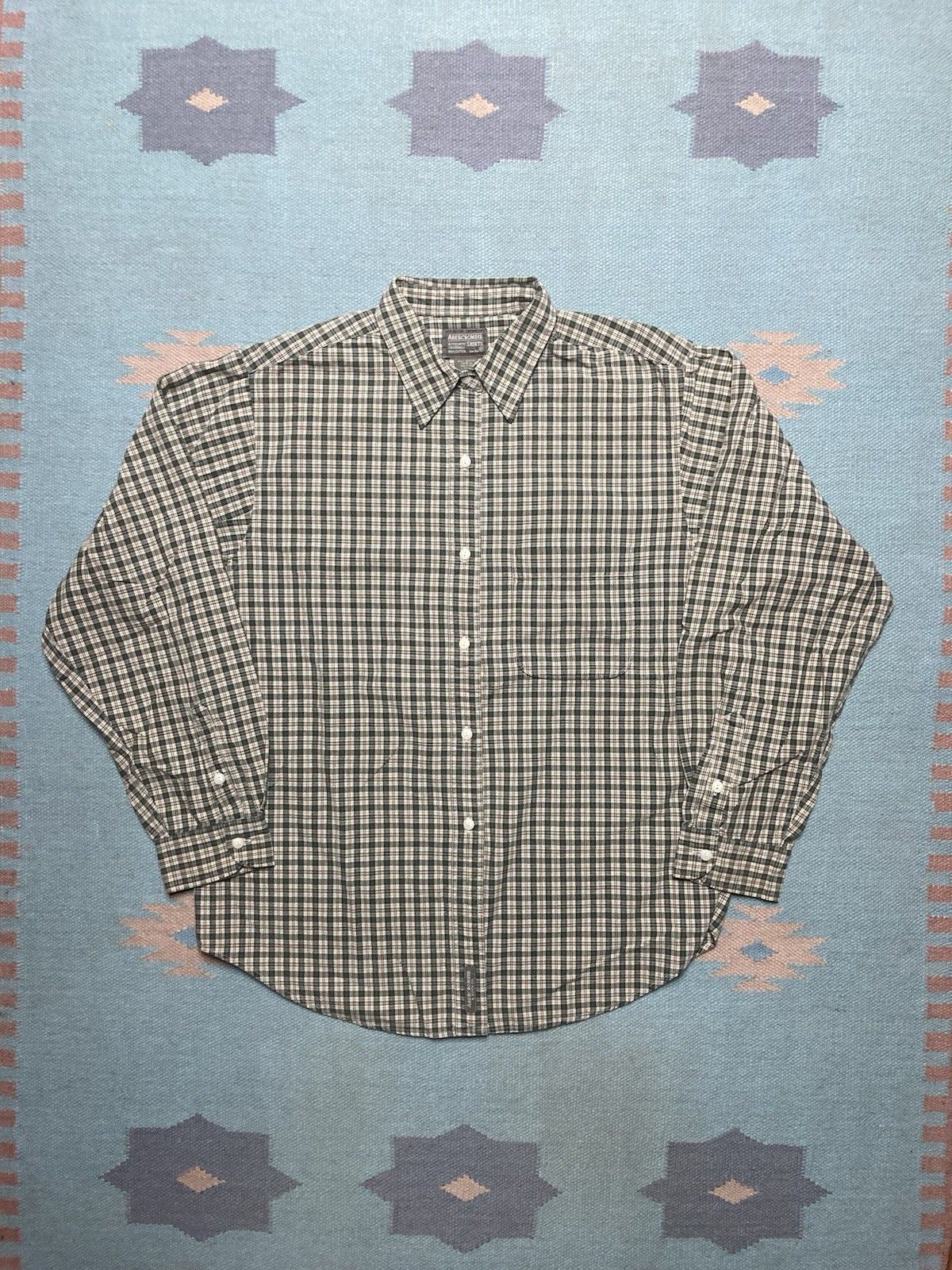 Abercrombie & Fitch Abercrombie button shirt plaid check lightweight cotton L Size US L / EU 52-54 / 3 - 1 Thumbnail