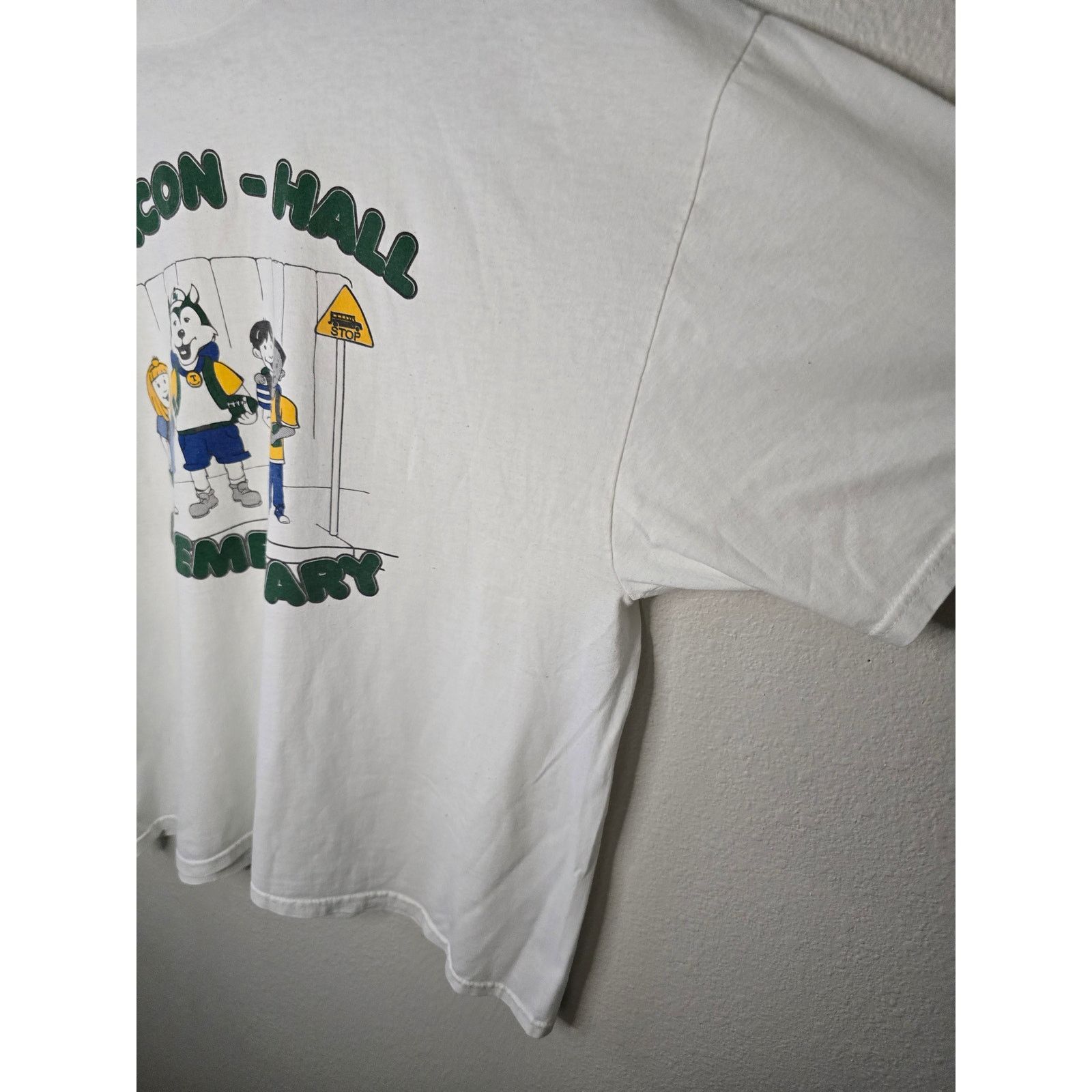 Other Vintage Elementary School Shirt Macon Hall 2XL White Tee Size US XXL / EU 58 / 5 - 6 Thumbnail