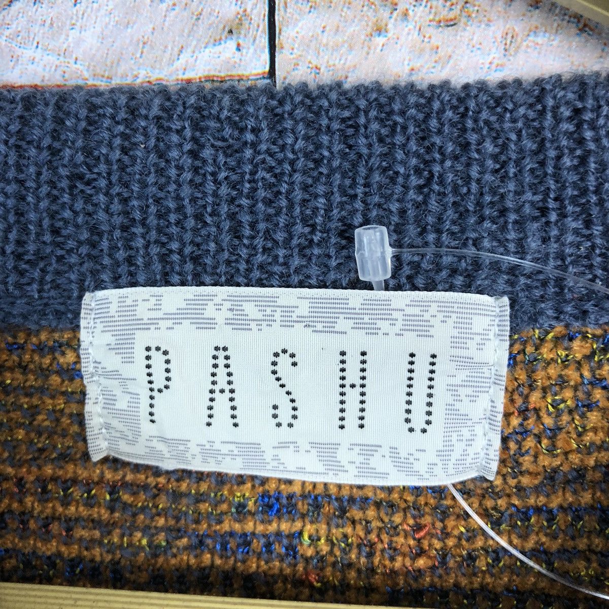 Vintage Pashu Brown art vintage Knitwear sweatshirt #A418 Size US L / EU 52-54 / 3 - 10 Thumbnail