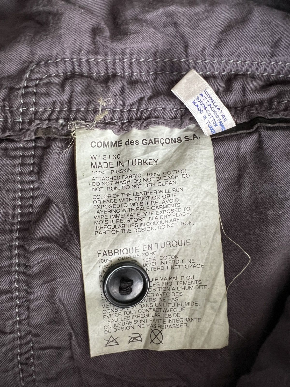 Comme des Garcons AW2010 "Anti Fashionista" Distressed Panelled Leather Jacket Size US L / EU 52-54 / 3 - 14 Thumbnail