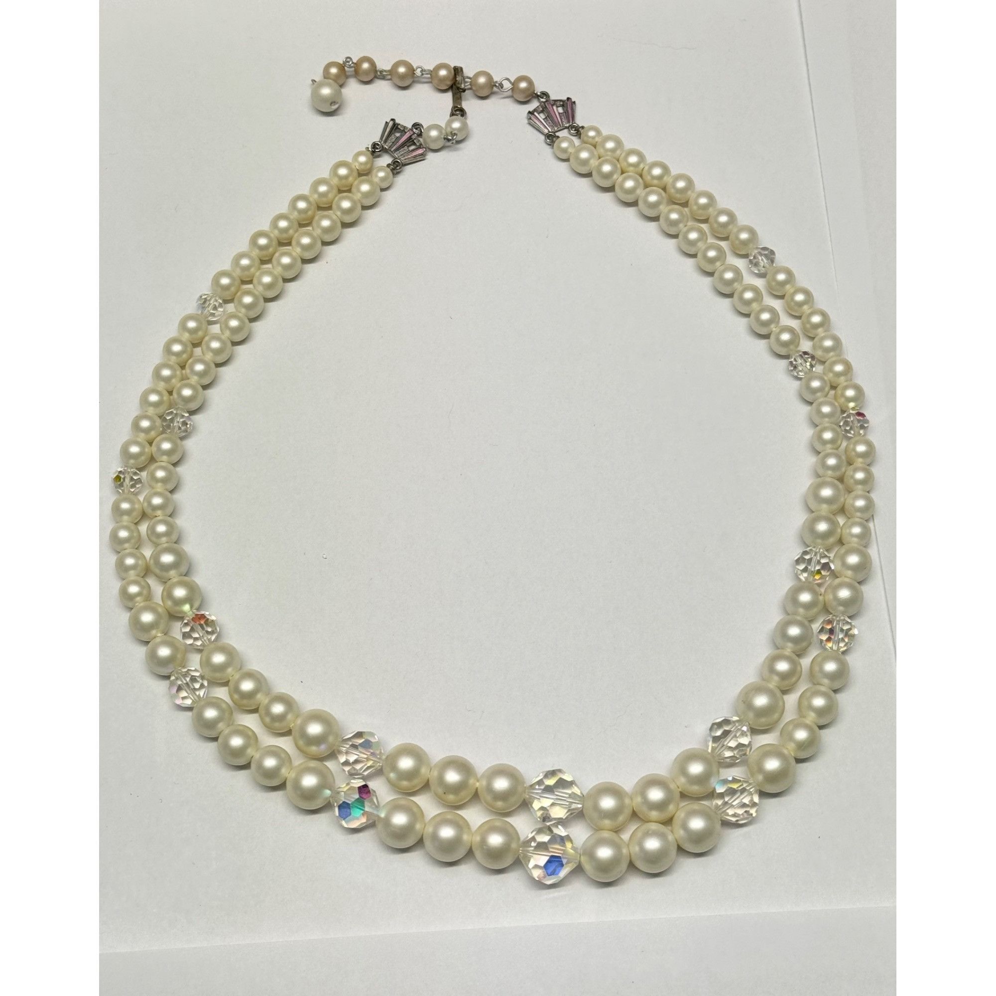 Vintage Laguna vintage pearl crystal beaded necklace Size ONE SIZE - 2 Thumbnail