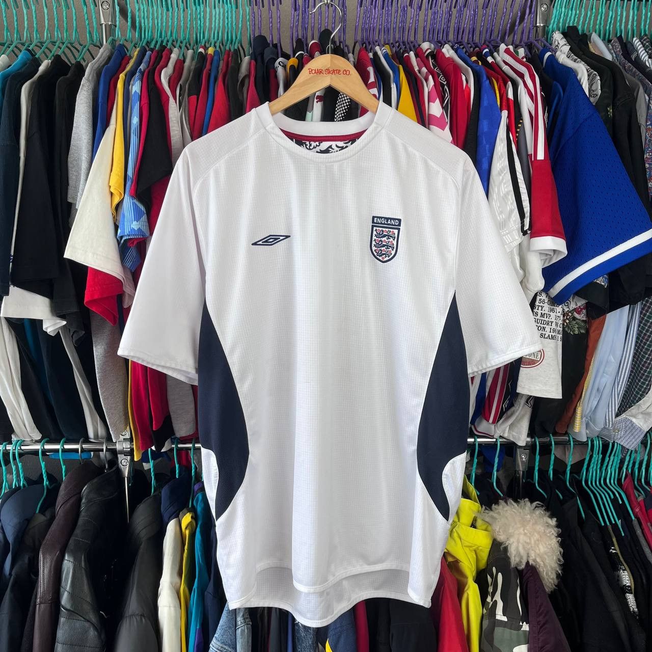 Umbro Umbro England 2004/2005 Football Soccer Training Jersey Size US XL / EU 56 / 4 - 1 Thumbnail