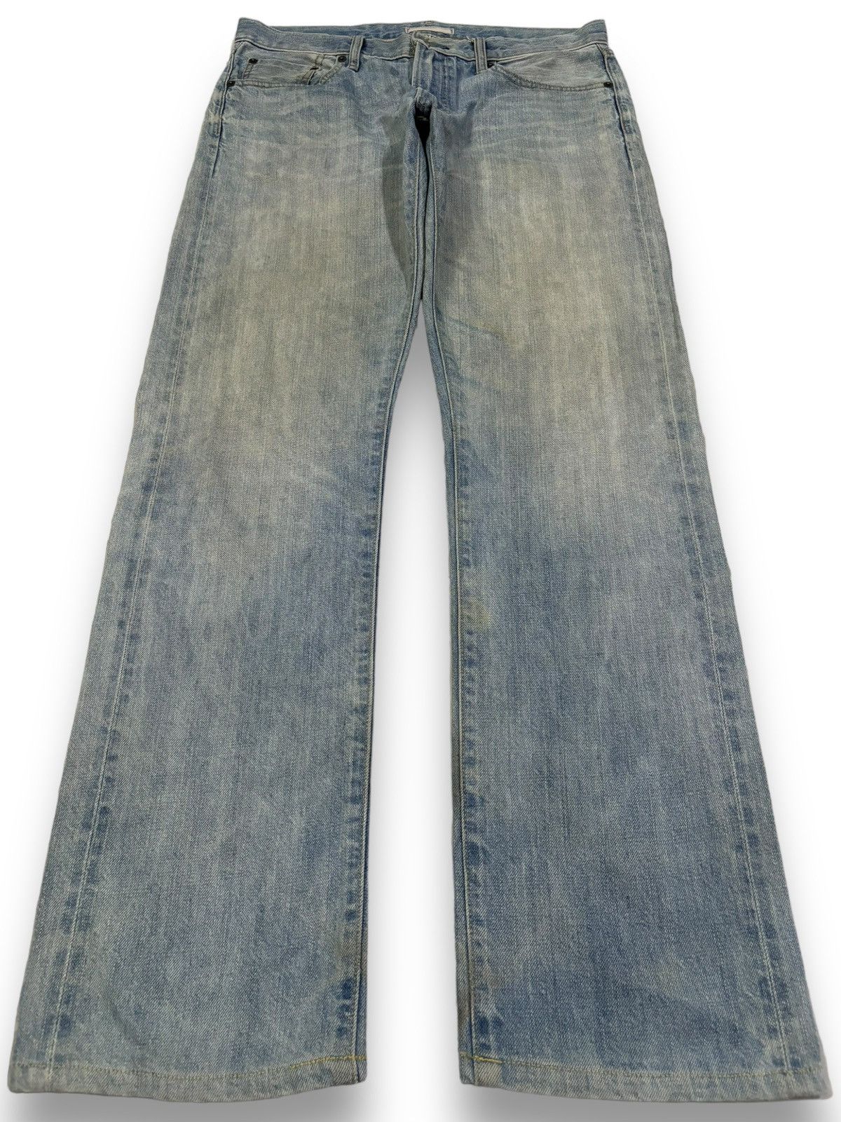 Undercover × Uniqlo Vintage Y2K Uniqlo UJ Selvedge Mud Washed Loose Jeans Size US 34 / EU 50 - 2 Thumbnail