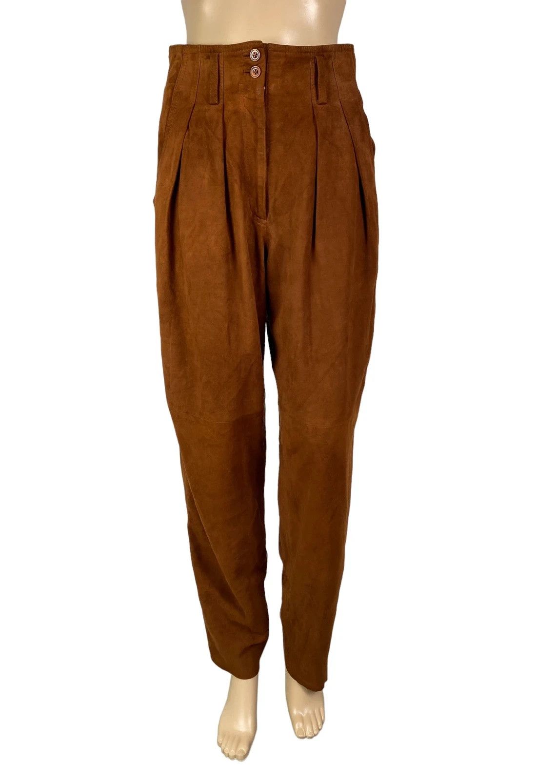 Other Leonardo Real Leather Pants Soft size DE34 Size 25" / US 0 / IT 36 - 2 Thumbnail