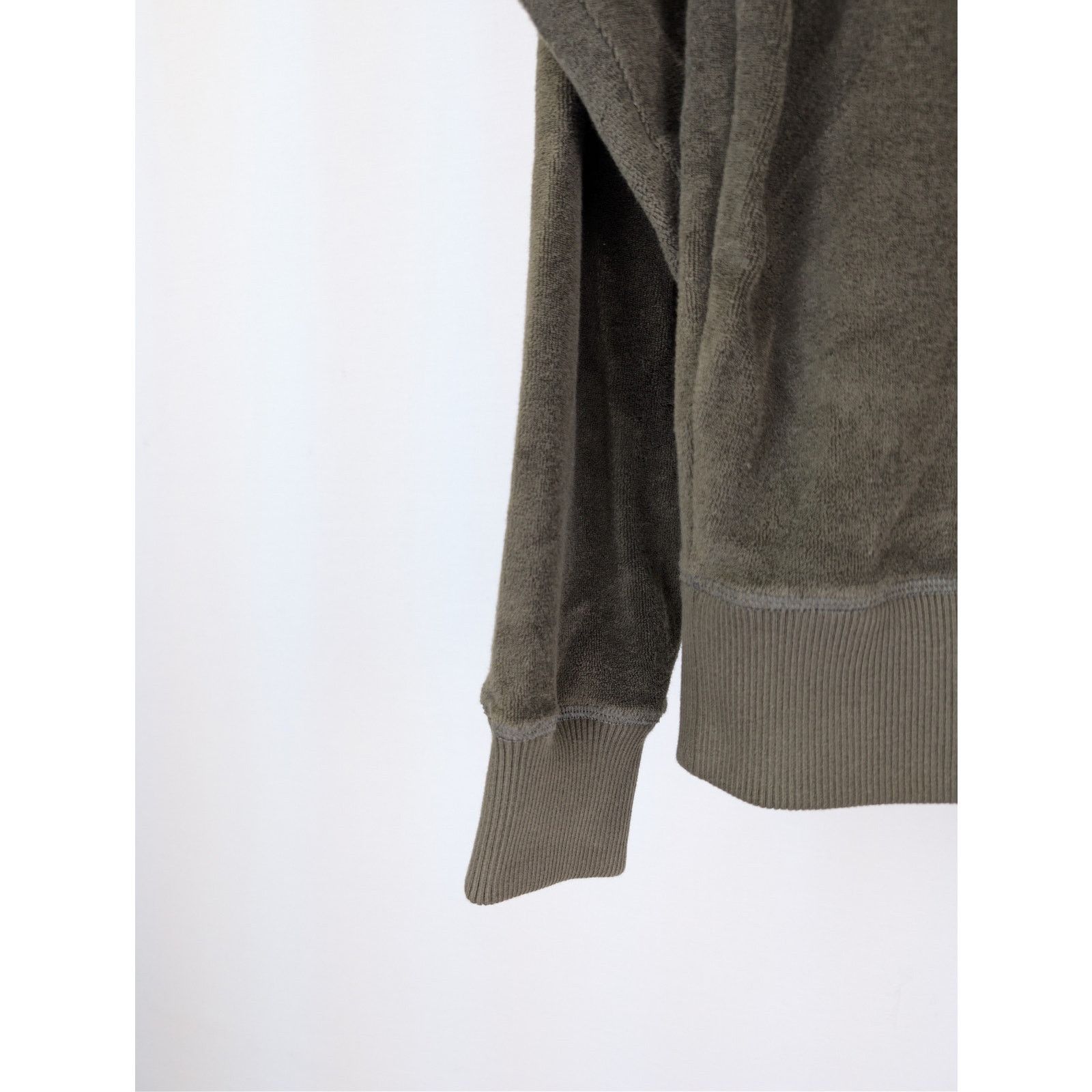 Tom Ford o1rshd1 CC20 Towelling cotton hoodie in green Size US M / EU 48-50 / 2 - 15 Thumbnail