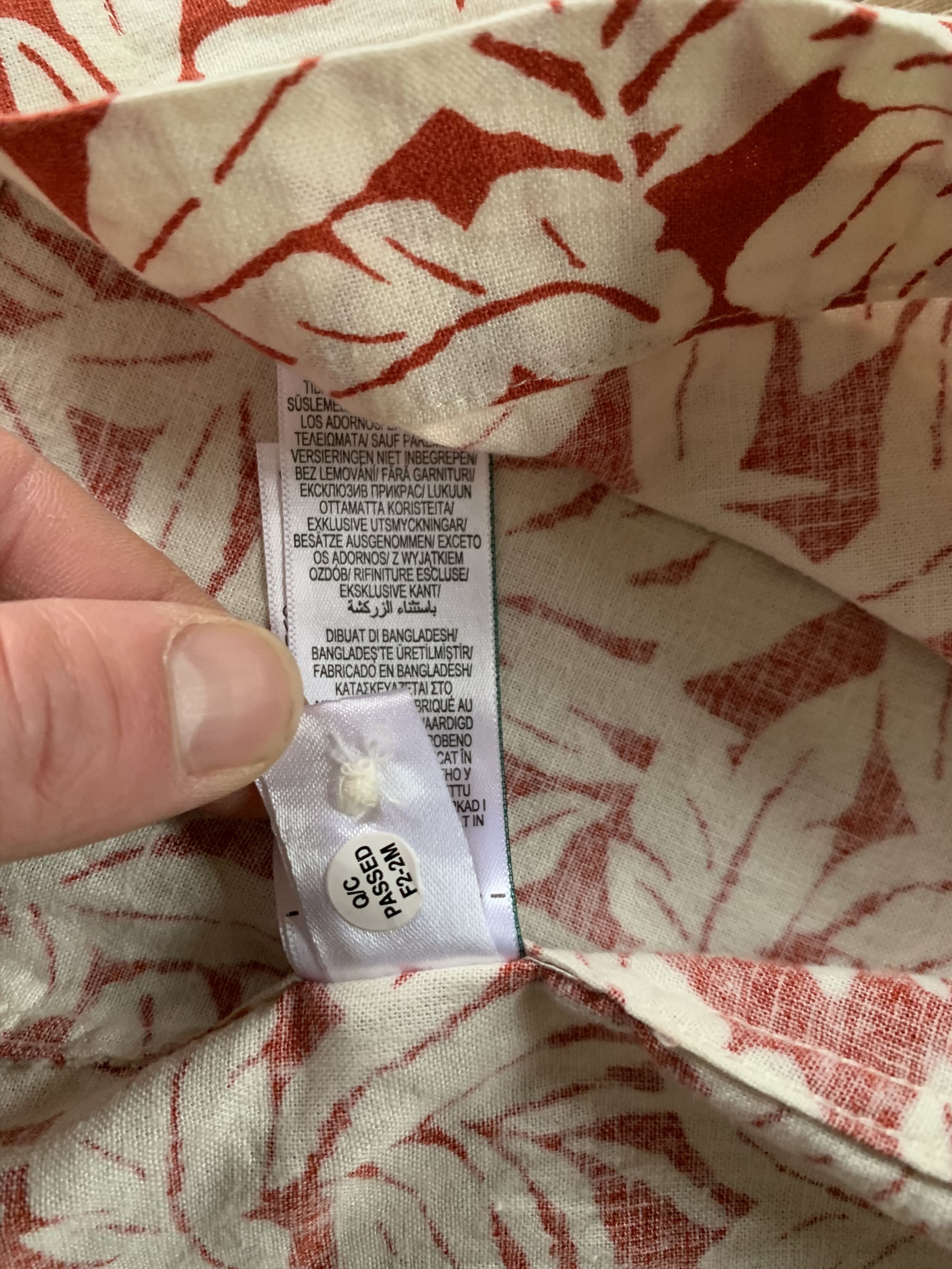 Marks & Spencer Marks & Spencer Linen Blend Printed Hawaiian Shirt Size US L / EU 52-54 / 3 - 8 Thumbnail