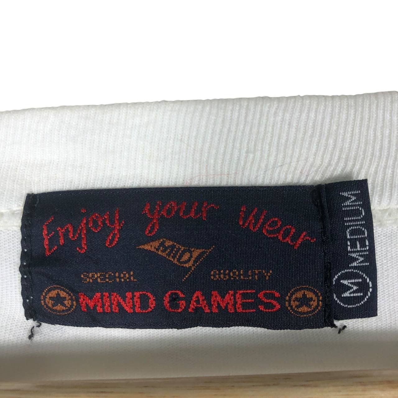 Japanese Brand × Vintage Vintage Mind Games Multi Stripe men T-shirt Size US M / EU 48-50 / 2 - 8 Thumbnail