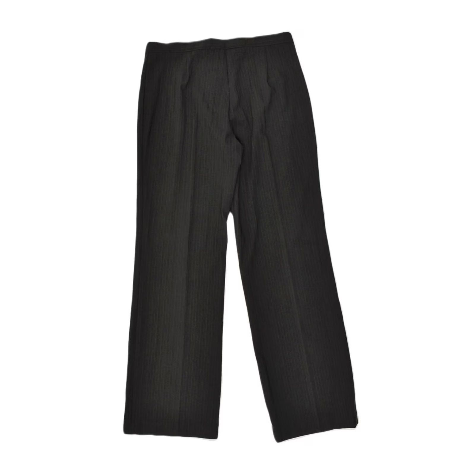Vintage VINTAGE Womens High Waist Trousers Grey IT 46 Large W28 L30 Straight Suit Size 36" / US 14 / IT 50 - 2 Thumbnail