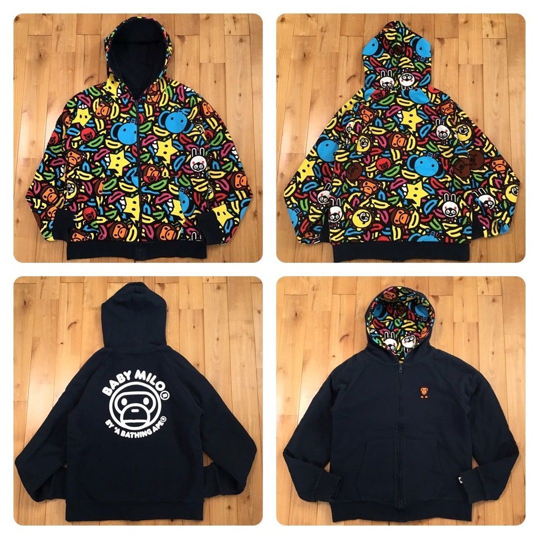 Bape 🔥Reversible🔥 BAPE Animal Safari Milo Zip Hoodie NIGO APE Size US M / EU 48-50 / 2 - 1 Thumbnail