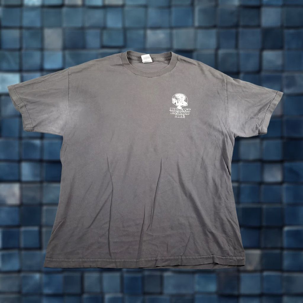 Doublet Arrogant Bastard Ale Shirt Mens L Gray Cotton Knit Double-Sided Logo Vintage 90s Beer Logo T-Shirt Size US L / EU 52-54 / 3 - 1 Thumbnail