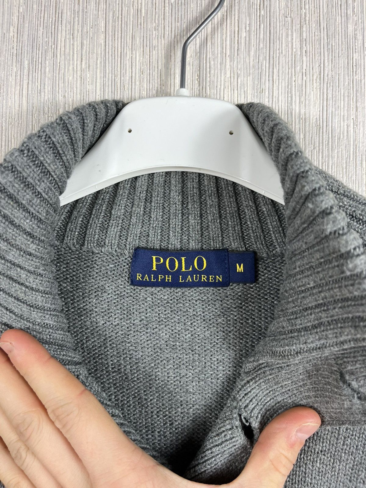 Polo Ralph Lauren × Ralph Lauren Polo Ralph Lauren vintage cotton sweater button up half zip Size US M / EU 48-50 / 2 - 14 Thumbnail