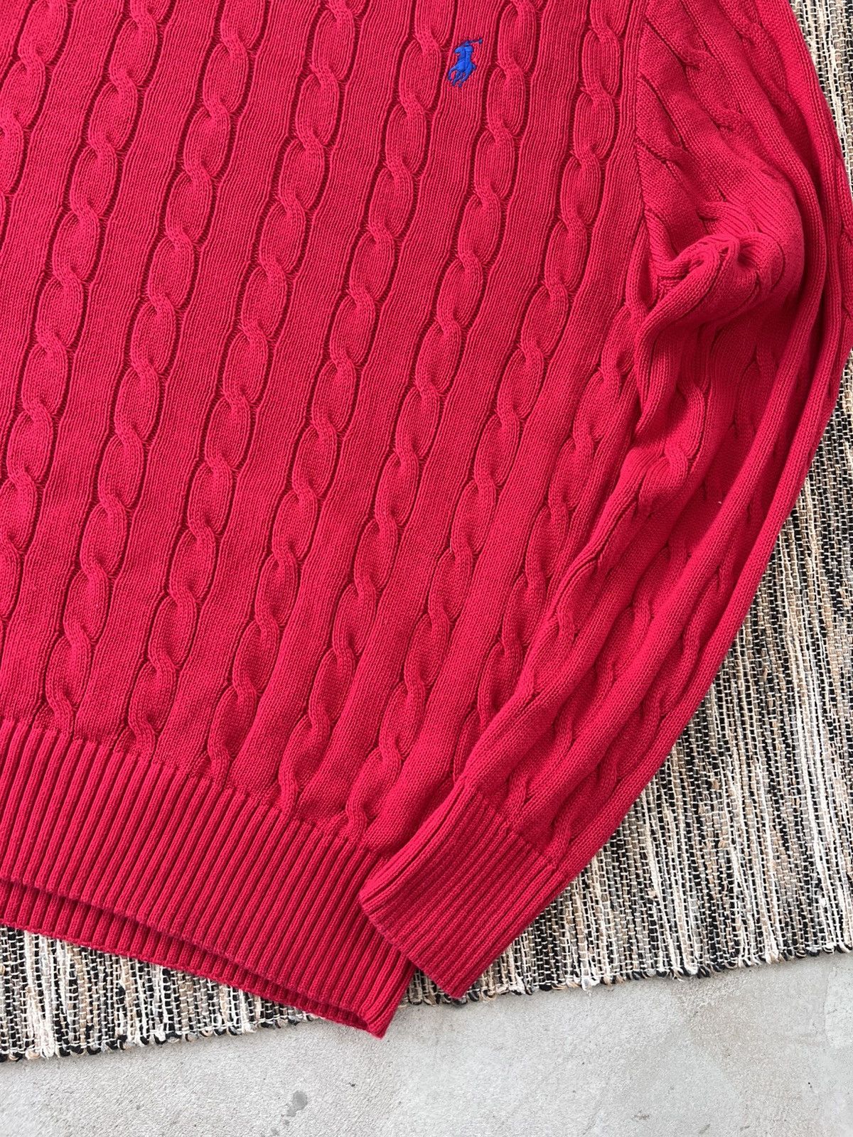 Polo Ralph Lauren × Vintage Hype Vintage Polo Ralph Lauren Knit Sweater Red Y2K Size US M / EU 48-50 / 2 - 7 Thumbnail
