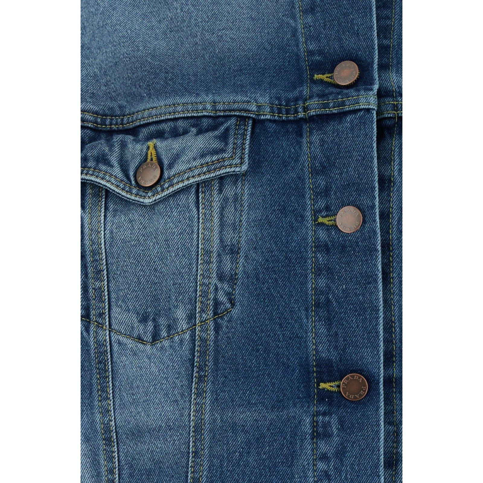 Prada PRADA Denim Jacket New And Authentic (Women's size:8;) Size M / US 6-8 / IT 42-44 - 3 Thumbnail