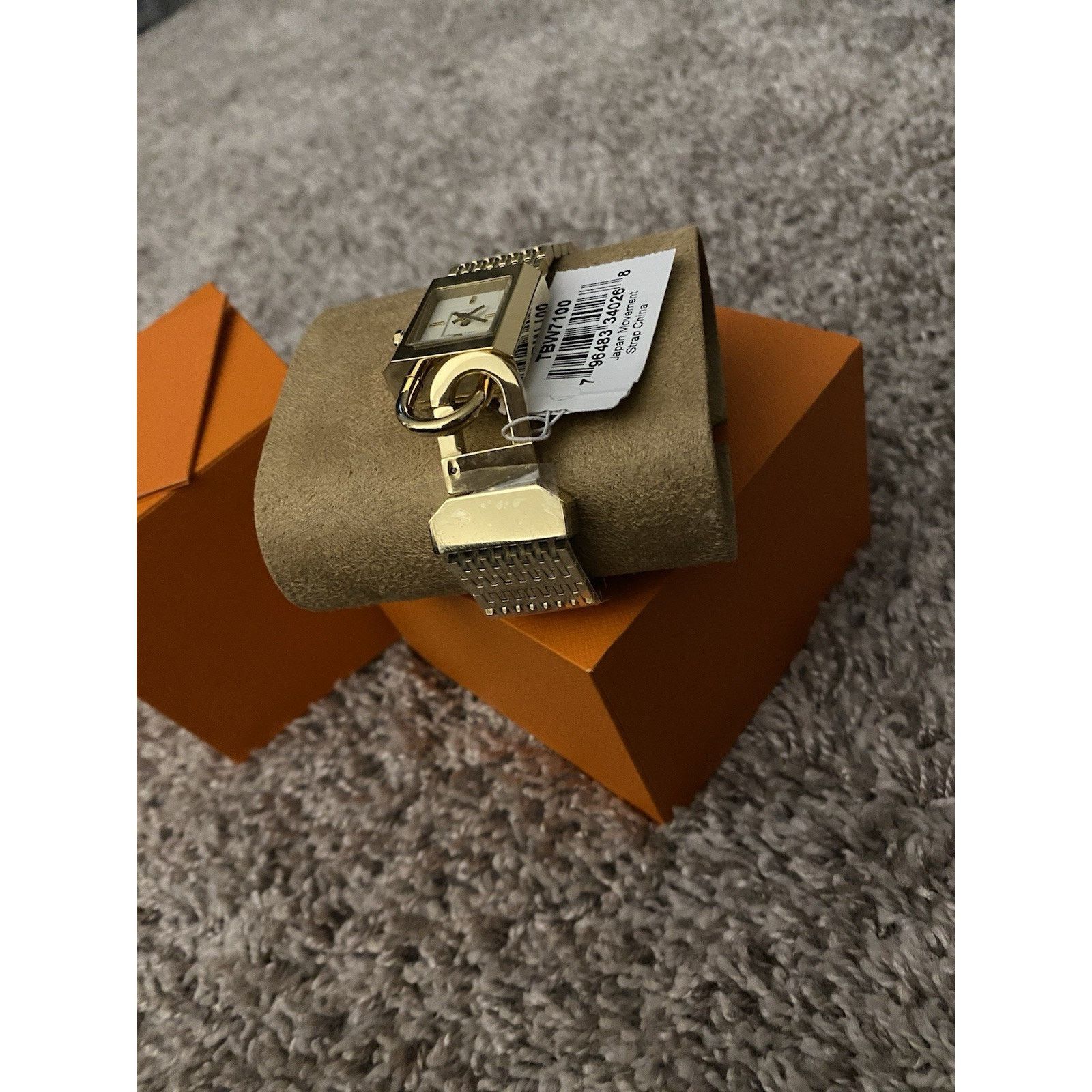 Tory Burch Tory Burch Bracelet Gold Watch Square Face NWT Size ONE SIZE - 4 Thumbnail