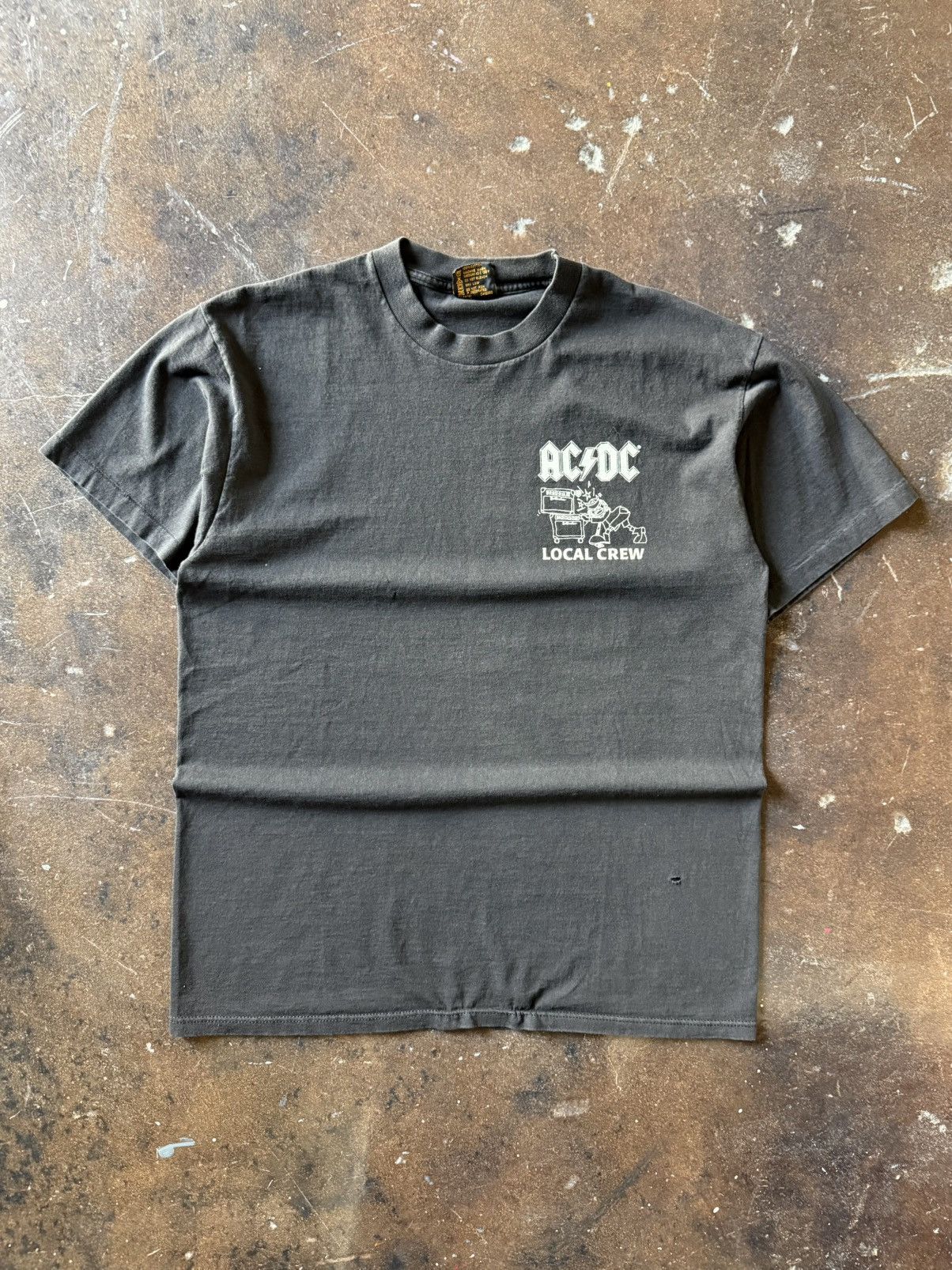 Vintage vintage 90s rare crazy AC/DC local band crew grunge shirt Size US XL / EU 56 / 4 - 1 Thumbnail