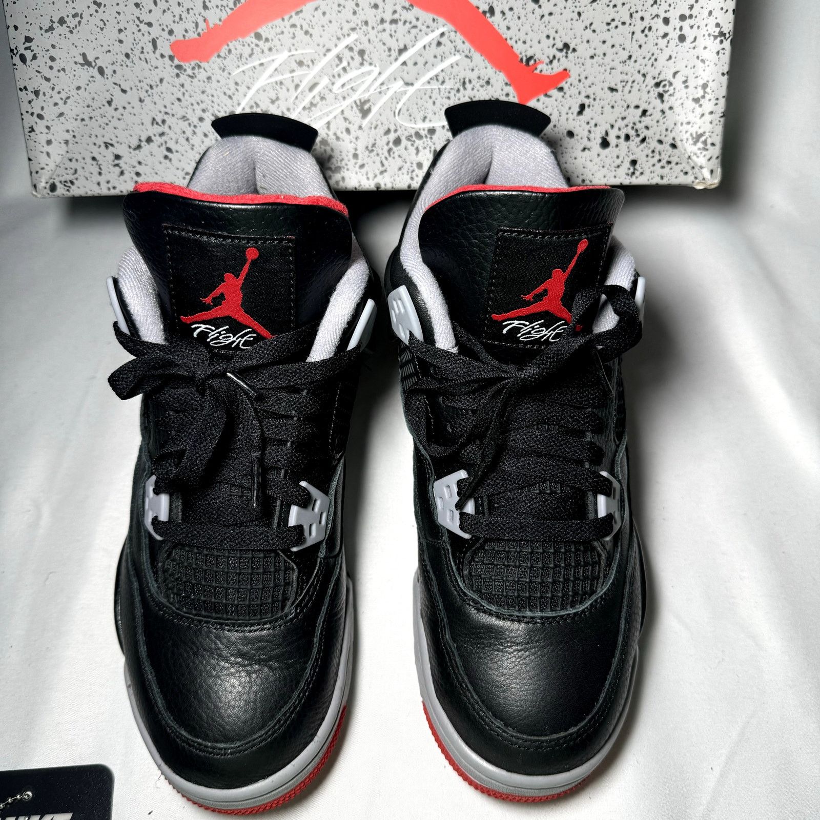 Jordan Brand × Nike Size 5.5 - Air Jordan 4 Retro GS Bred Reimagined Men's Shoes Size US 5.5 / EU 38 - 4 Thumbnail