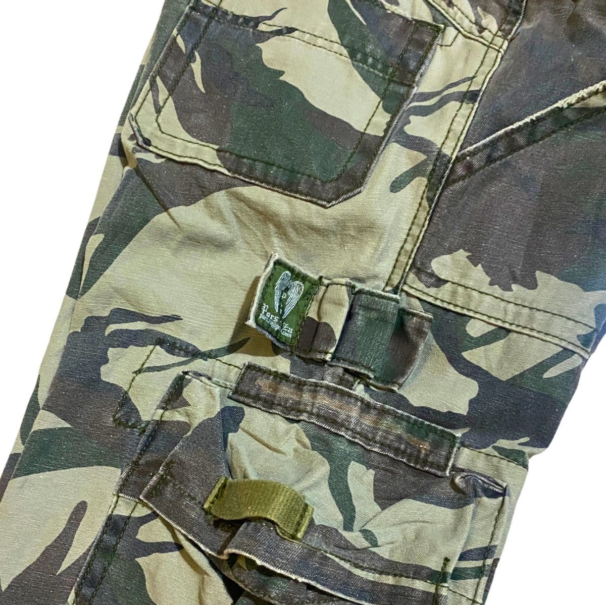 Vintage Vintage Pors ZA Camo Cargo Pants Size 27" / US 4 / IT 40 - 8 Thumbnail