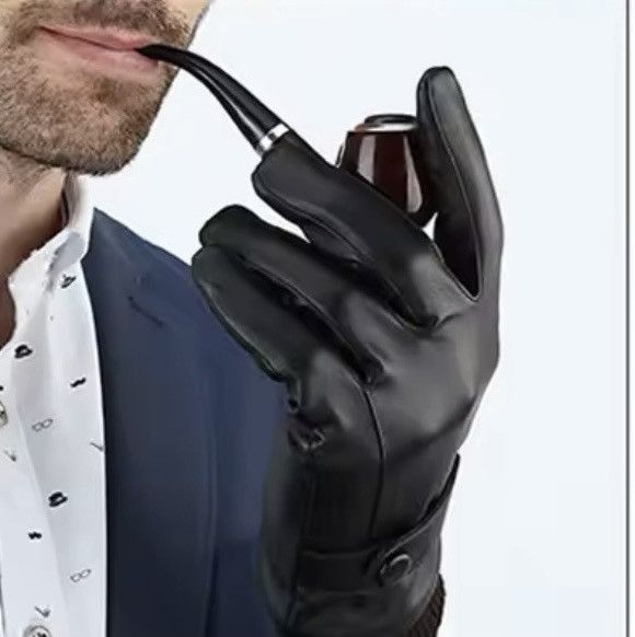 Designer Pu leather gloves business style Size ONE SIZE - 1 Thumbnail