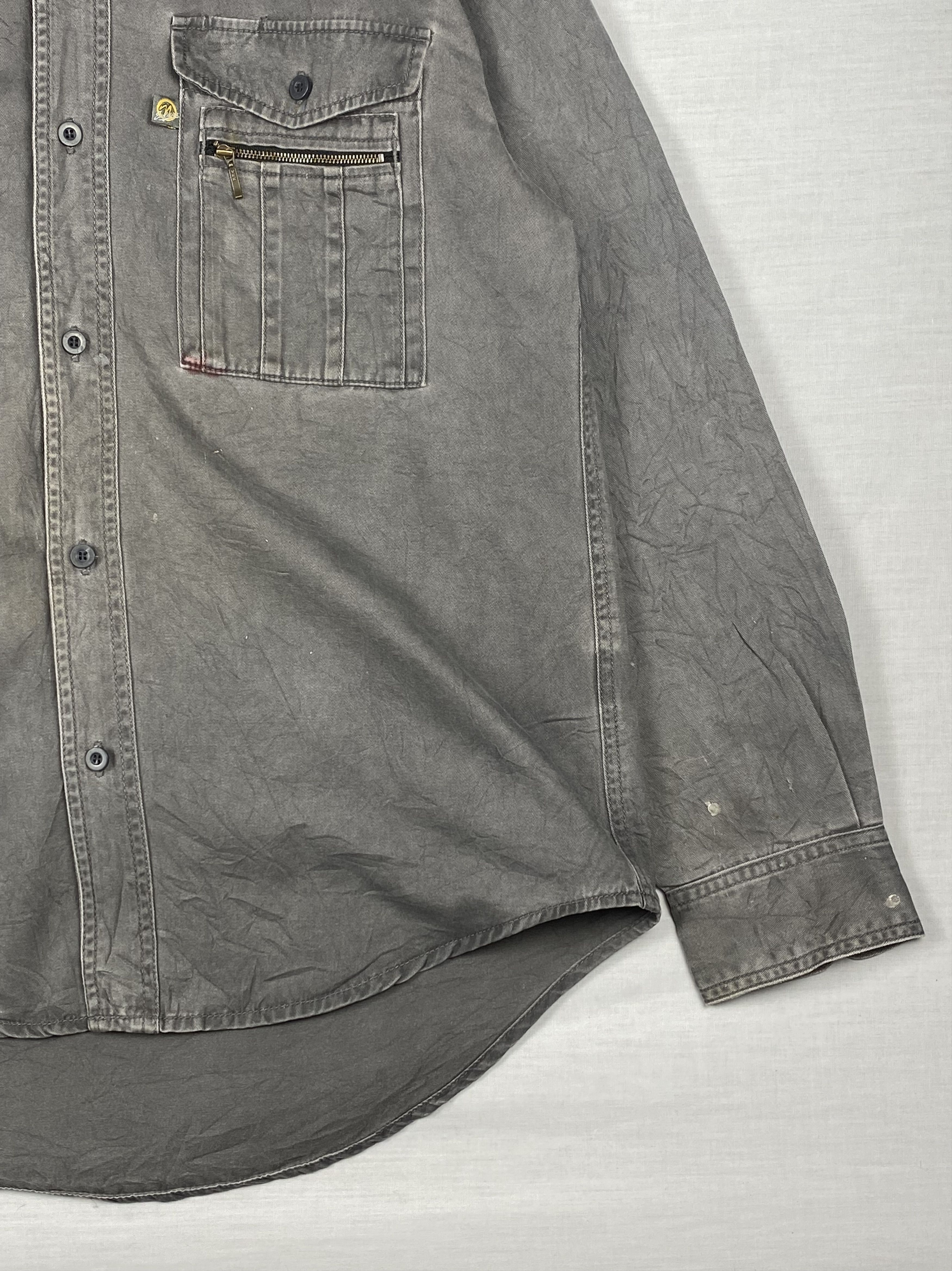 Japanese Brand Vintage Japanese Brand Button Up Twill Workwear Shirt Size US L / EU 52-54 / 3 - 6 Thumbnail