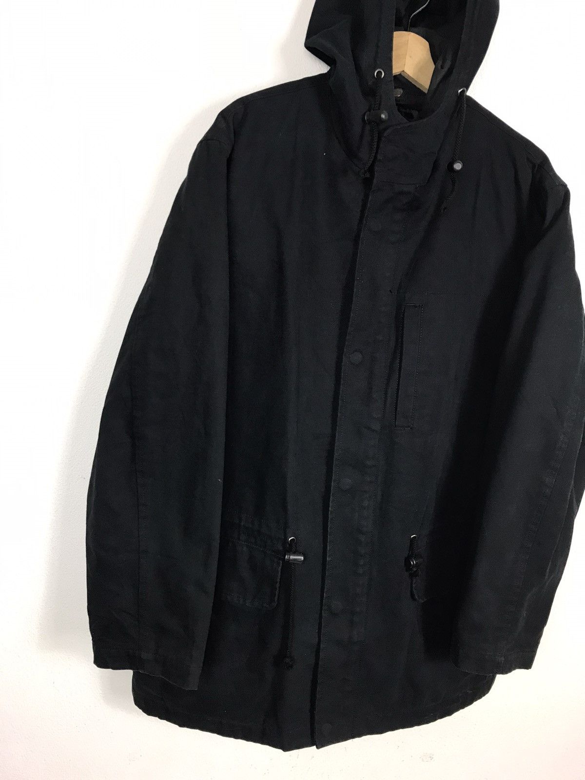 Issey Miyake Vintage Issey Miyake Denim Products Canvas Parka Hoodie Size US L / EU 52-54 / 3 - 3 Thumbnail
