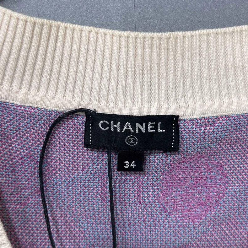 Chanel Chanel Beach series colorful sequined V-neck sweater 2504-N Size XXS / US 00 / IT 34 - 5 Thumbnail