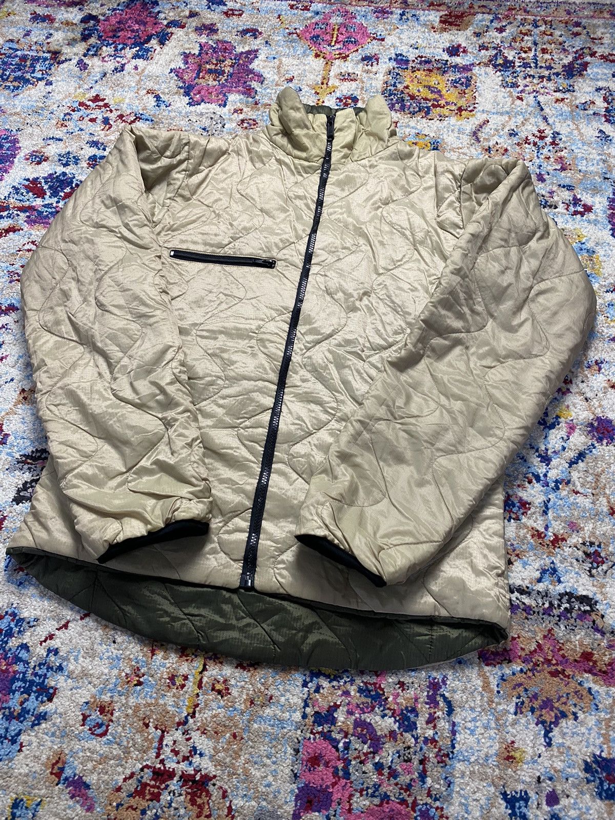 Other Olive Green Quilt Pad Lining Reversible Field Light Jacket Size US M / EU 48-50 / 2 - 5 Thumbnail