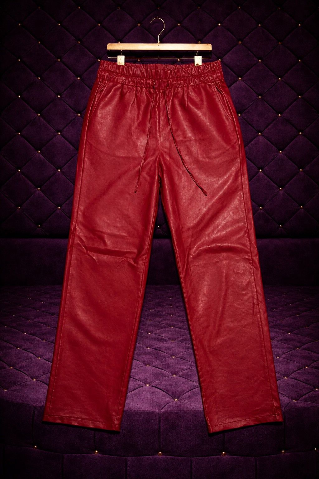Other RED LEATHER STRAIGHT LEG PANTS Size US 32 / EU 48 - 1 Preview