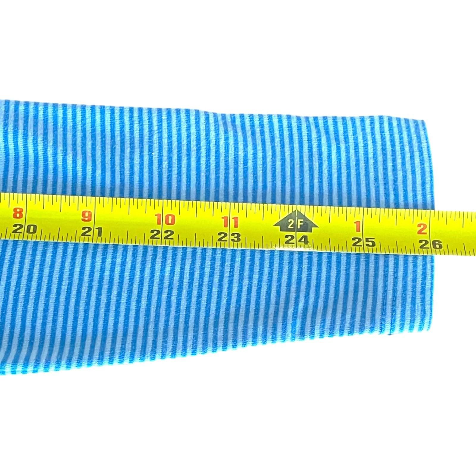 Vineyard Vines Vineyard Vines Youth M Sankaty Perf LS Polo Aqua Stripe Size US M / EU 48-50 / 2 - 8 Thumbnail
