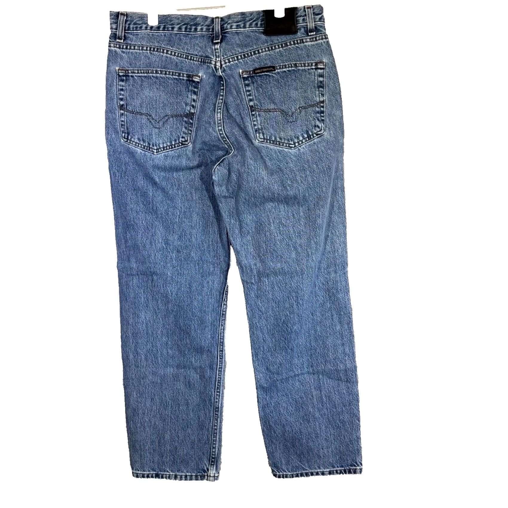 Harley Davidson Harley-Davidson Jeans Men’s 36 x 30 Blue Stone Wash Denim Mid-Rise Straight Jeans Men’s Regular Stone Wash Blue 36x30 Size US 36 / EU 52 - 2 Thumbnail