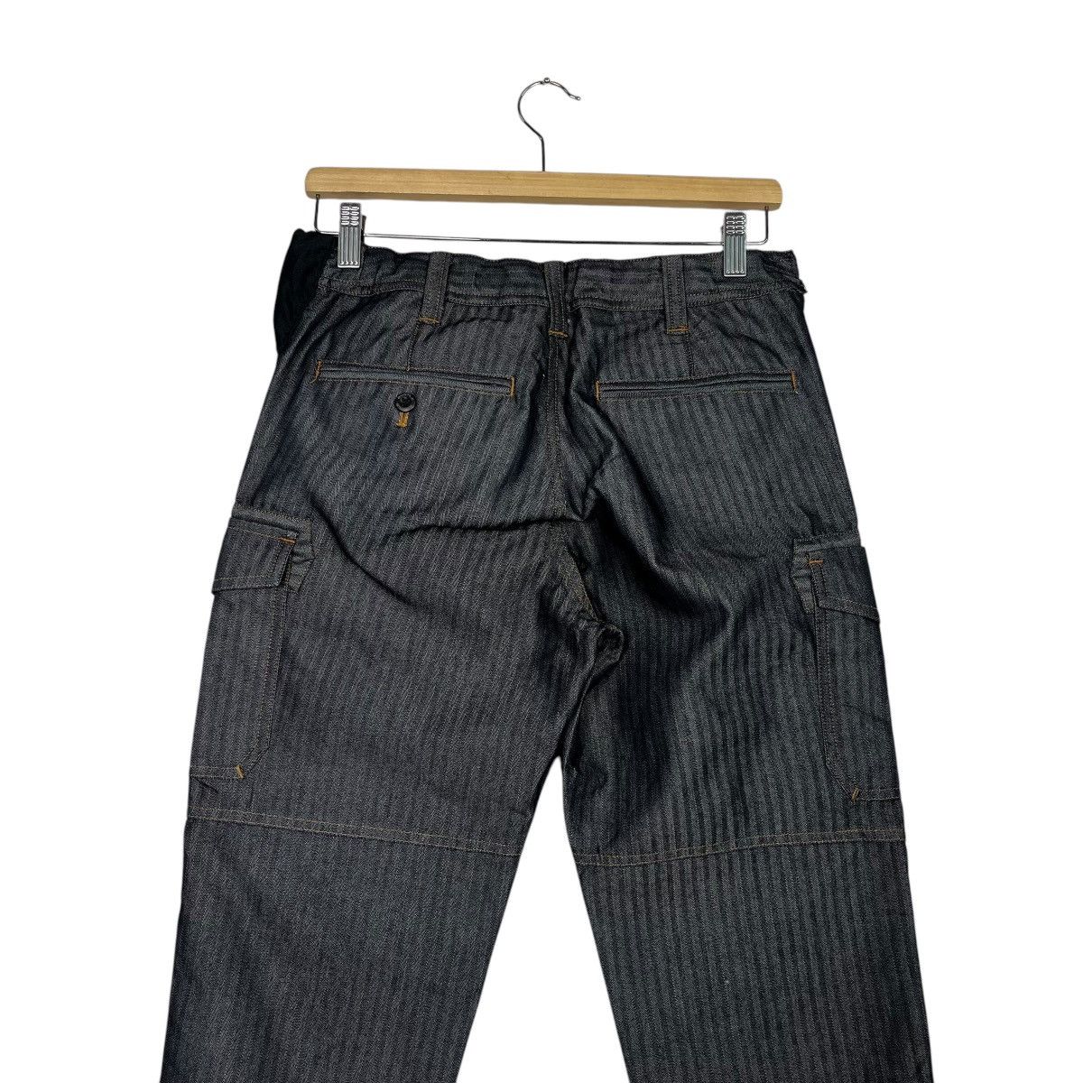 Japanese Brand Vintage Burtle Hickory Stripe Denim Jeans Size US 29 - 9 Thumbnail