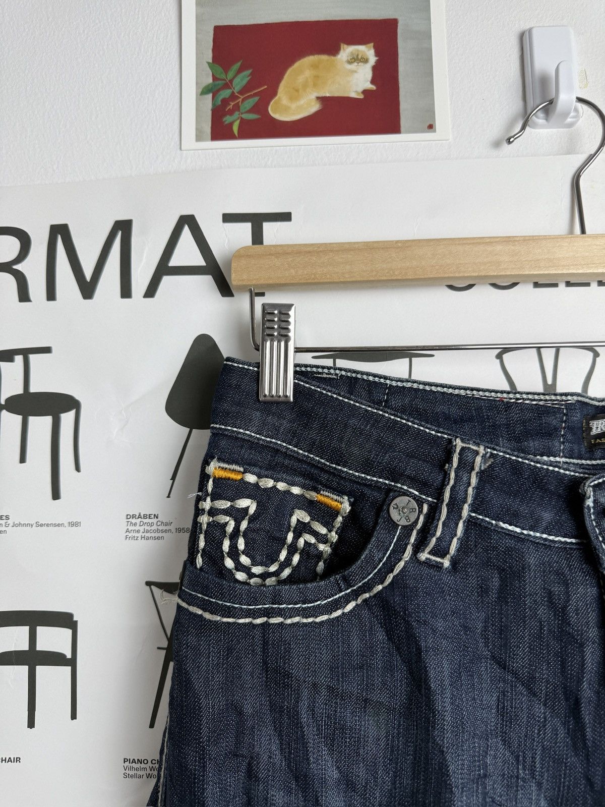 True Religion × Vintage Vintage y2k True Religion chief keef style denim pants 34 Size 34" / US 12 / IT 48 - 7 Thumbnail