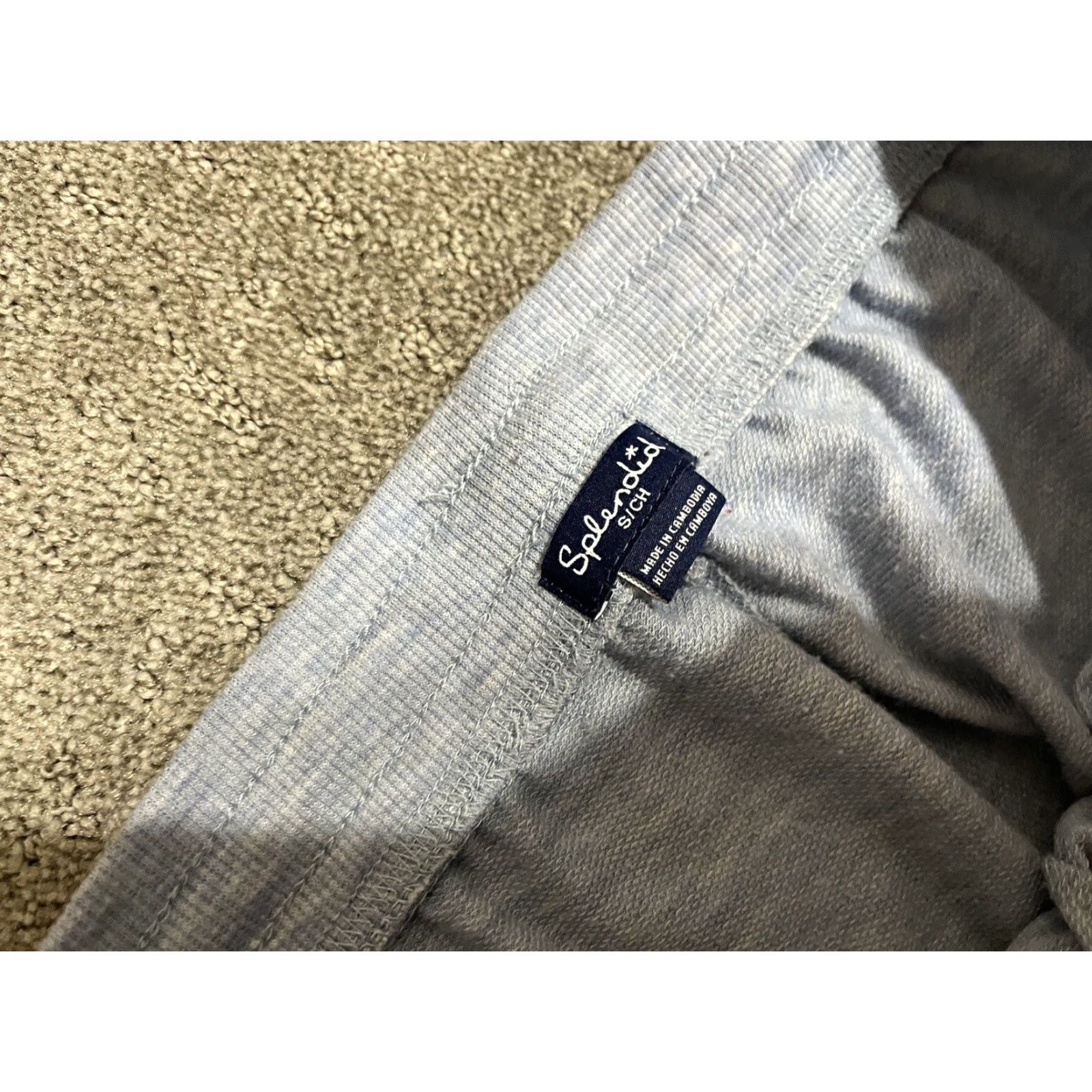 Splendid SPLENDID Women's Jogger Pants Blue Camouflage Small Relaxed Fit Casual Comfort Size 28" / US 6 / IT 42 - 4 Thumbnail