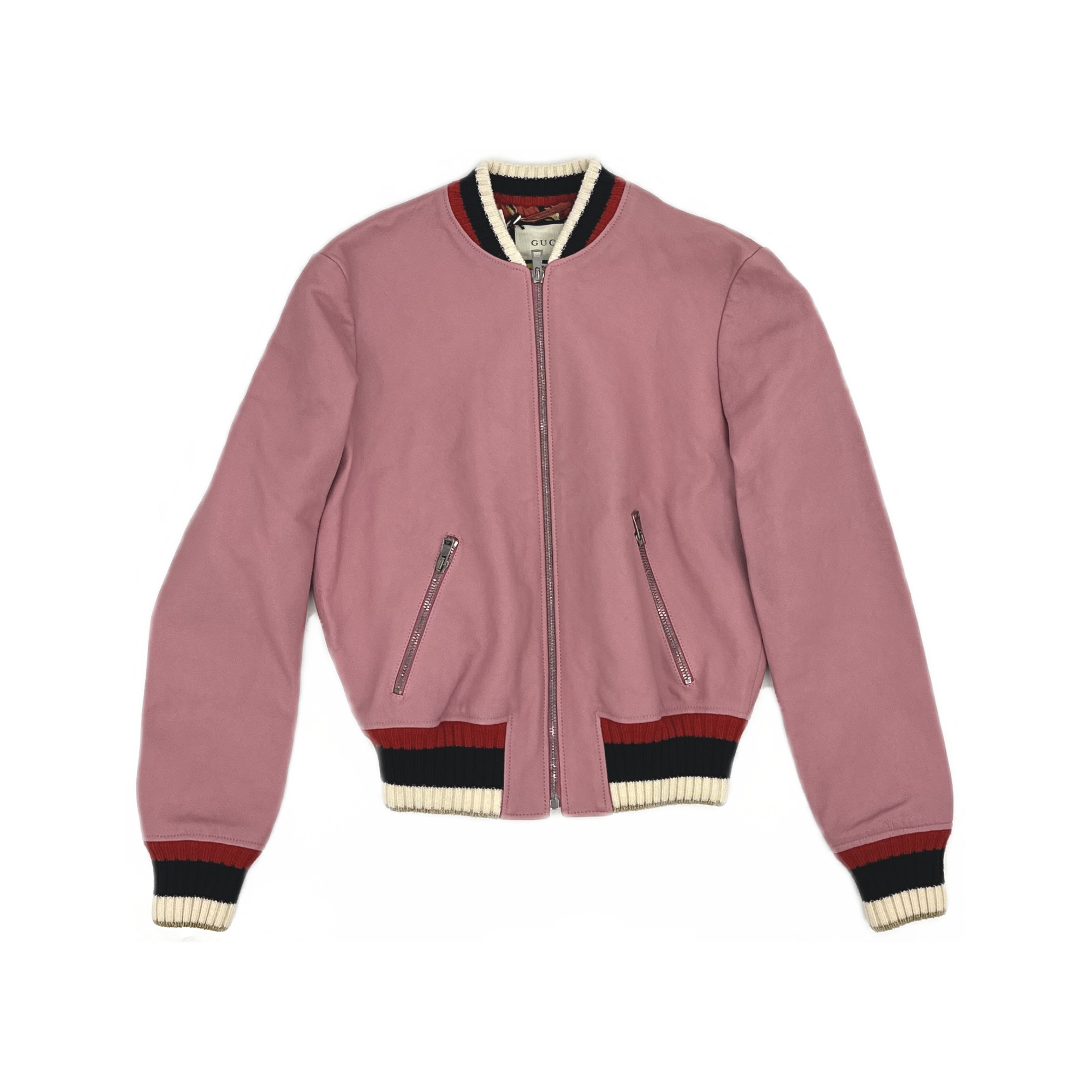 Gucci Gucci Blind For Love Leather Bomber Jacket Size 40 Size S / US 4 / IT 40 - 1 Thumbnail