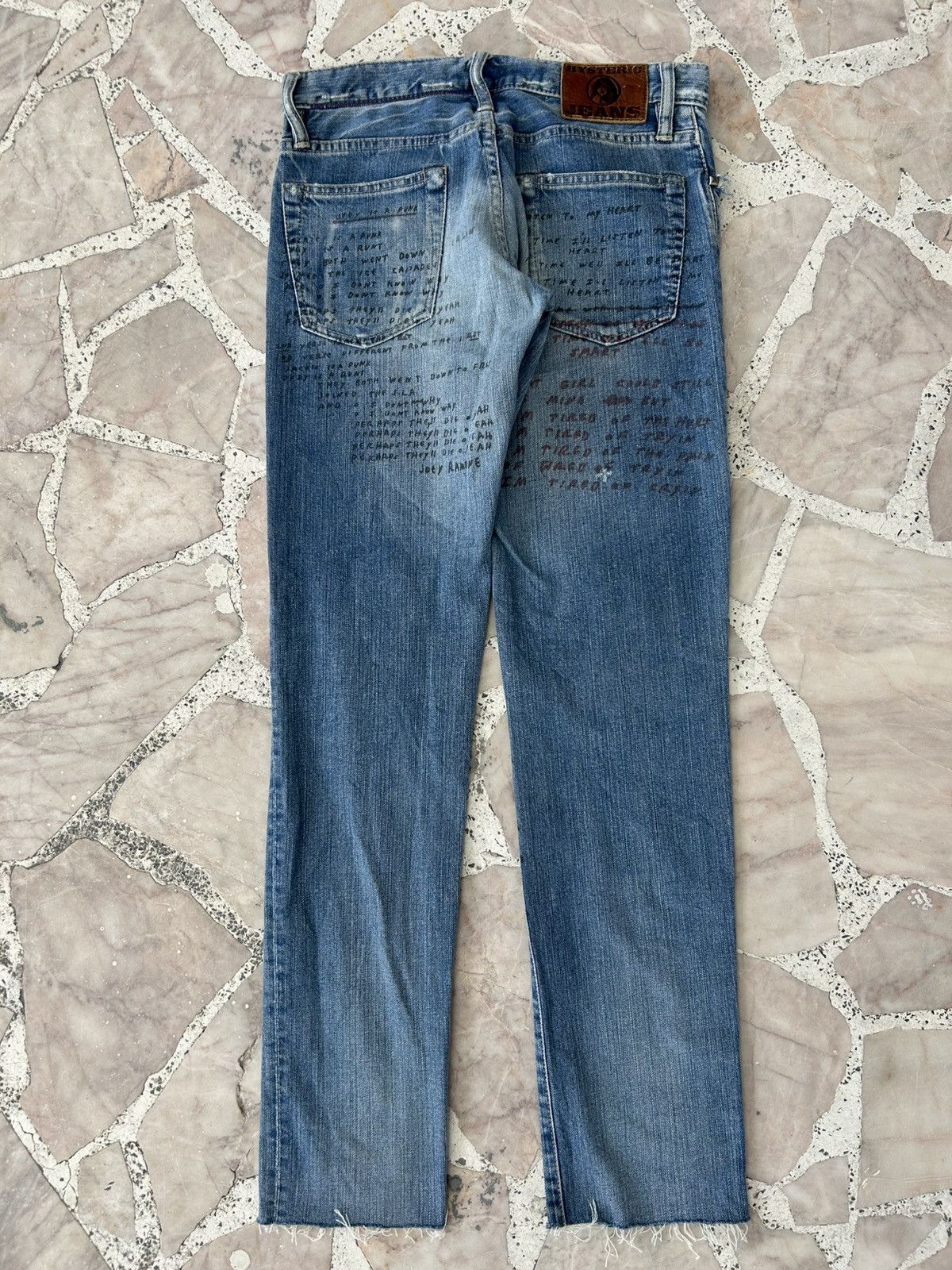 Hysteric Glamour Hysterics Japan X Ramones Lyrics Denim Size US 27 - 2 Thumbnail