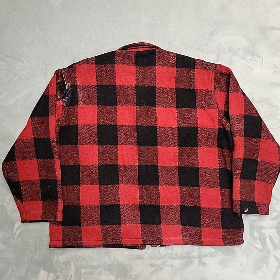 Vintage VTG King Kole Shirt Jacket Mens M Red Buffalo Plaid Wool Over Shirt Logger Button-Up Size US M / EU 48-50 / 2 - 7 Thumbnail