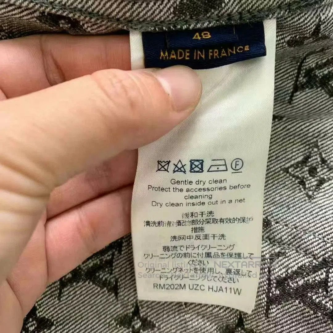 Louis Vuitton black patterned denim jacket by lv nigo. Size US L / EU 52-54 / 3 - 5 Thumbnail