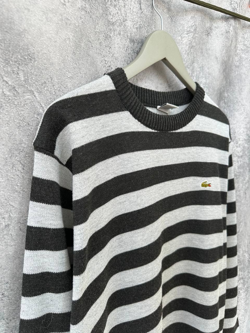 Lacoste Lacoste Striped Crew Neck Striped Vintage Jumper Size US L / EU 52-54 / 3 - 4 Thumbnail