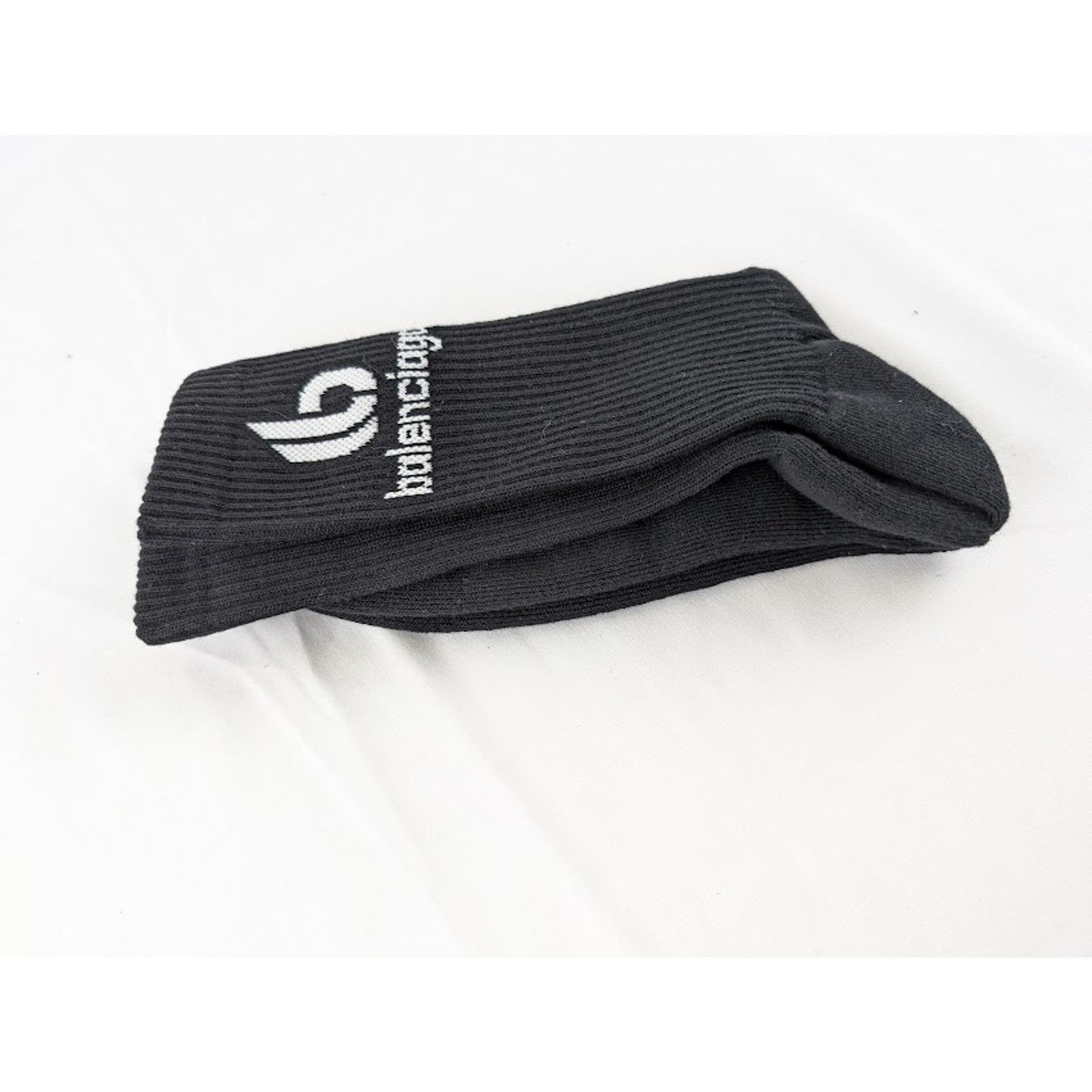 Balenciaga o1rshd1 Q:2 / Size: XL / Cotton Socks Double B Black/White Size ONE SIZE - 2 Thumbnail