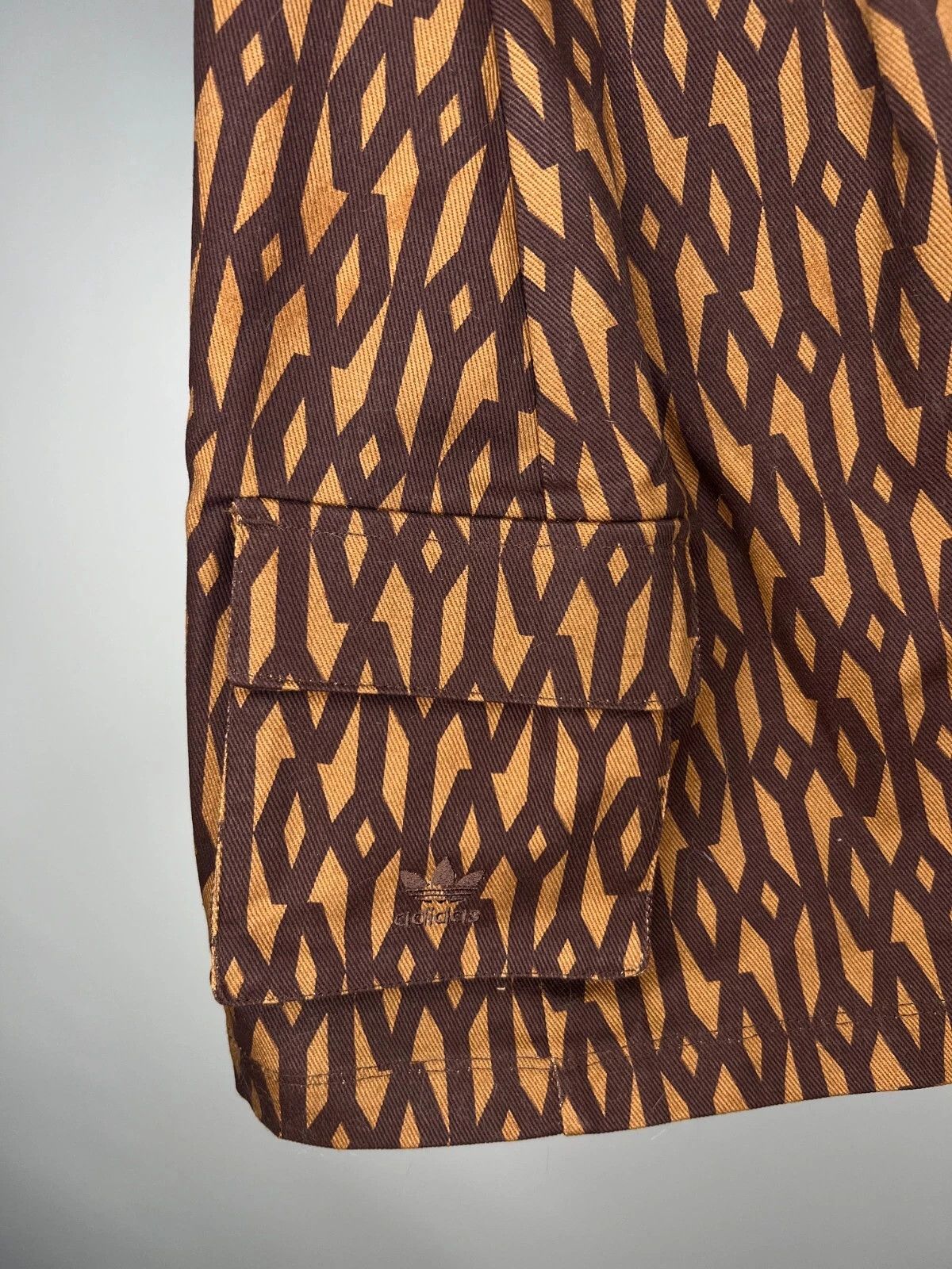 Adidas × Ivy Park Ivy Park X Adidas Monogram Jeans Short Skirt Wild Brown Size 26" / US 2 / IT 38 - 8 Thumbnail