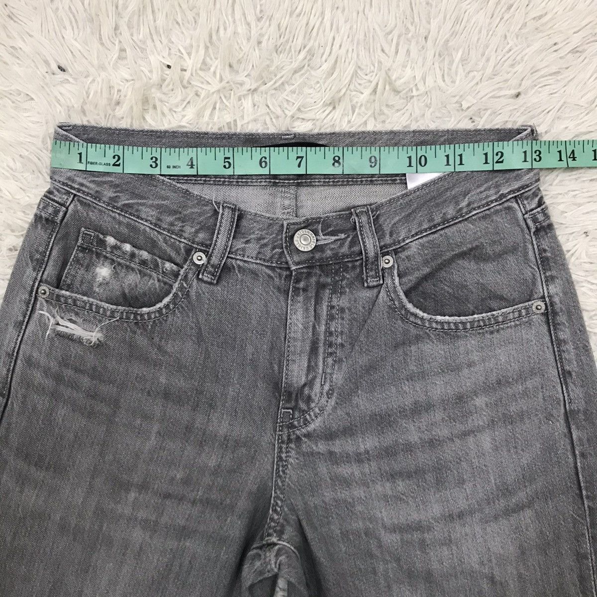 Uniqlo Uniqlo Distressed Slim Tapered Fit Jeans Size 24" / US 00 / IT 34 - 13 Thumbnail