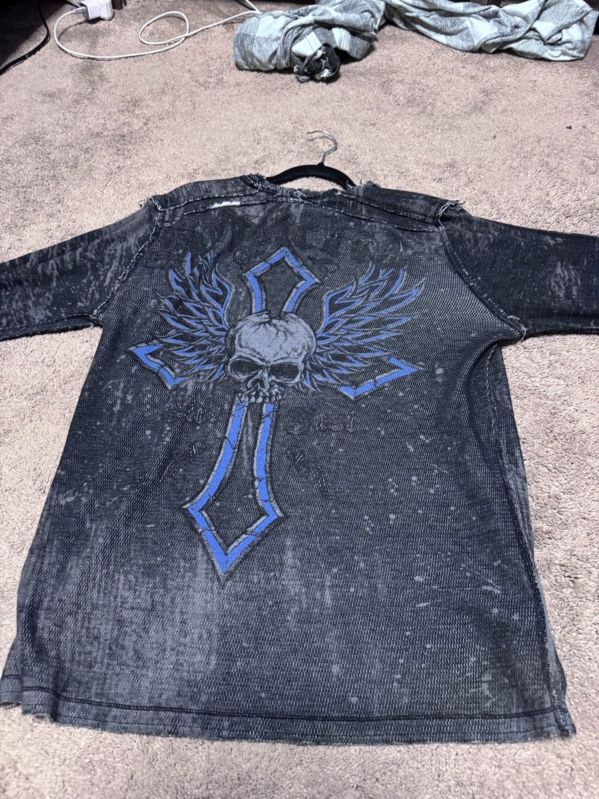 Affliction Reverse-able affliction thermal long sleeve t shirt Size US L / EU 52-54 / 3 - 1 Thumbnail